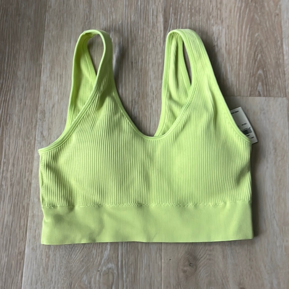 Brand new. Comfy light green padded bralette from Aerie